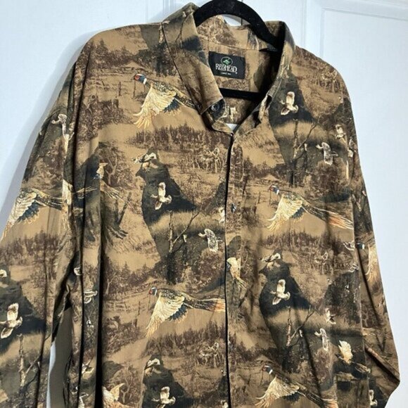 Redhead Hunting Button Up Shirt Camo Mens 2XLT - Picture 5 of 6